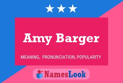 Amy Barger Naam Poster