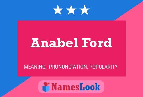 Anabel Ford Naam Poster