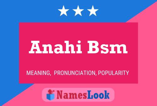 Anahi Bsm Naam Poster