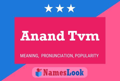 Anand Tvm Naam Poster