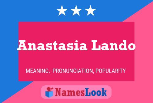 Anastasia Lando Naam Poster