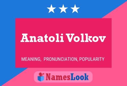 Anatoli Volkov Naam Poster