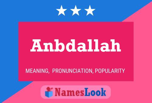 Anbdallah Naam Poster