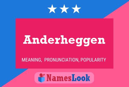 Anderheggen Naam Poster