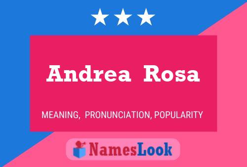 Andrea  Rosa Naam Poster