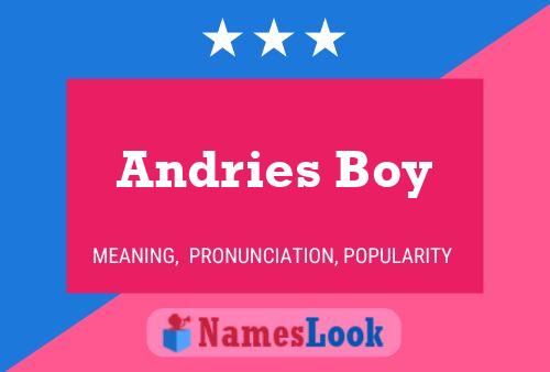 Andries Boy Naam Poster