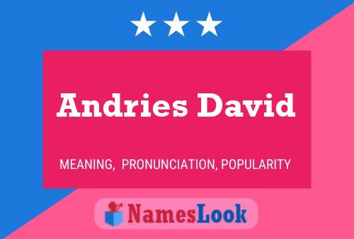 Andries David Naam Poster