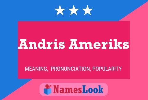 Andris Ameriks Naam Poster