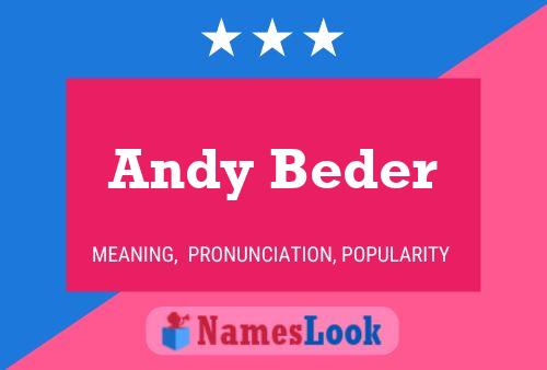 Andy Beder Naam Poster