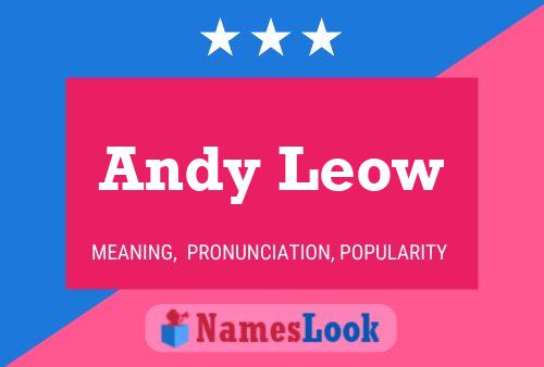 Andy Leow Naam Poster