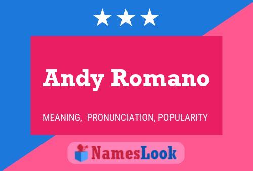 Andy Romano Naam Poster