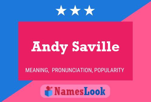 Andy Saville Naam Poster