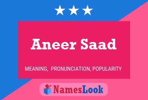 Aneer Saad Naam Poster