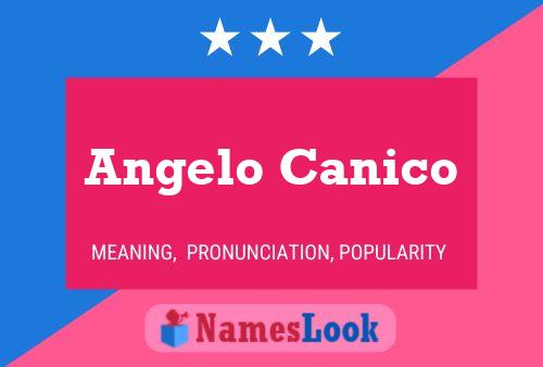 Angelo Canico Naam Poster