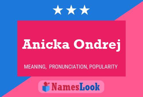 Anicka Ondrej Naam Poster