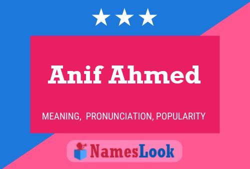 Anif Ahmed Naam Poster