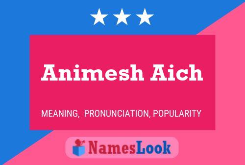 Animesh Aich Naam Poster