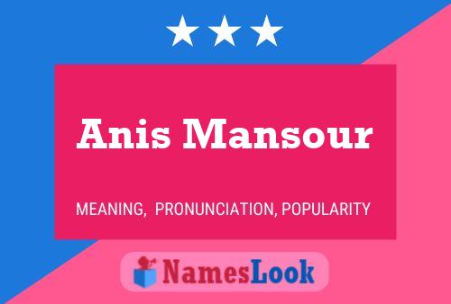 Anis Mansour Naam Poster