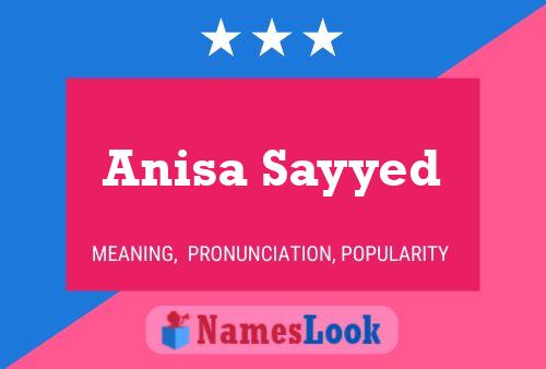 Anisa Sayyed Naam Poster