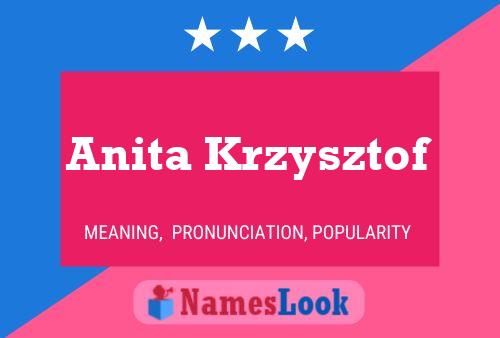 Anita Krzysztof Naam Poster