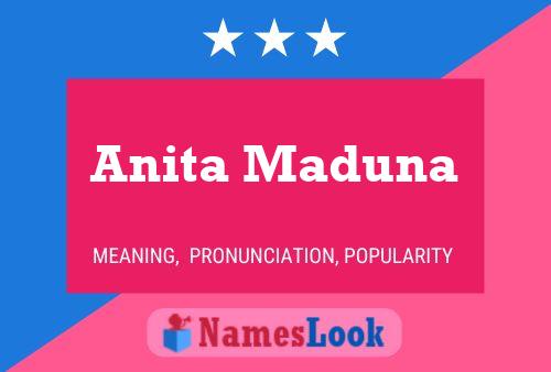 Anita Maduna Naam Poster