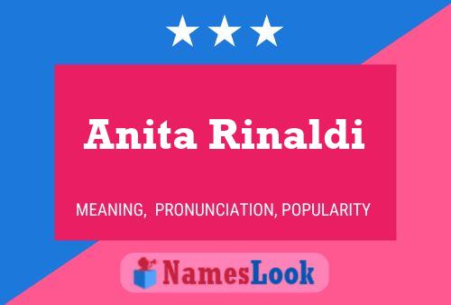 Anita Rinaldi Naam Poster