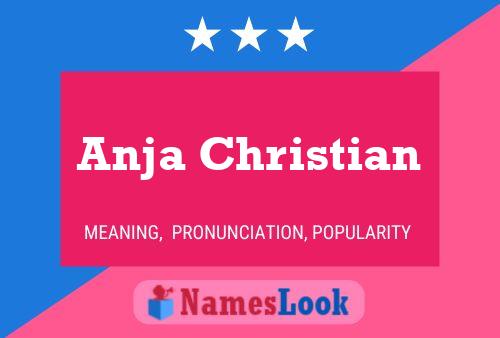 Anja Christian Naam Poster