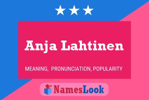 Anja Lahtinen Naam Poster