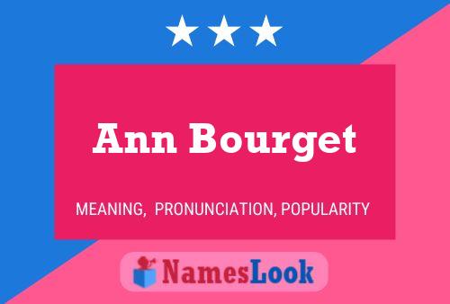 Ann Bourget Naam Poster