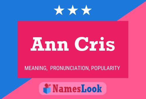 Ann Cris Naam Poster