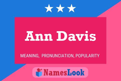 Ann Davis Naam Poster