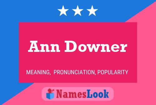 Ann Downer Naam Poster