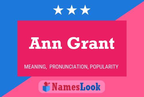 Ann Grant Naam Poster