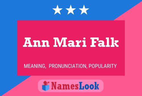 Ann Mari Falk Naam Poster