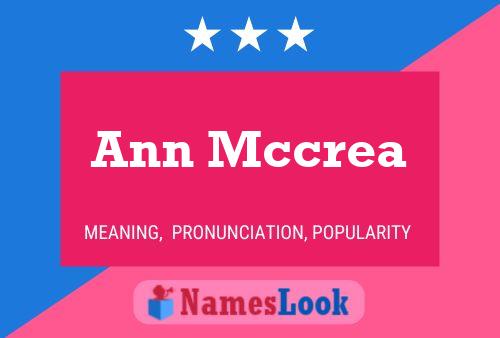 Ann Mccrea Naam Poster