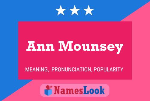 Ann Mounsey Naam Poster