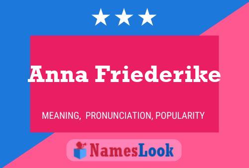 Anna Friederike Naam Poster