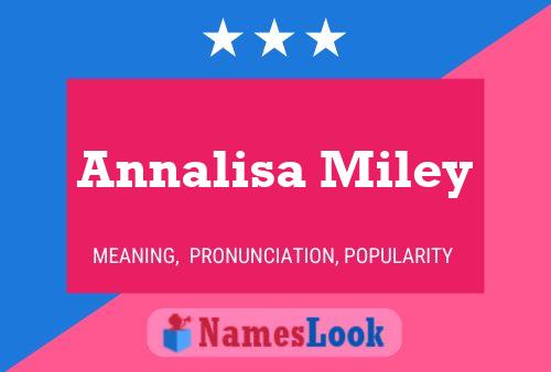 Annalisa Miley Naam Poster