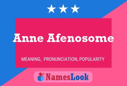 Anne Afenosome Naam Poster