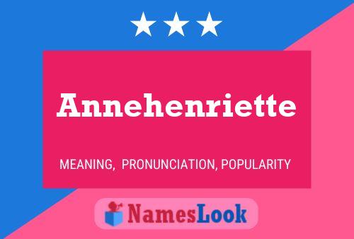 Annehenriette Naam Poster