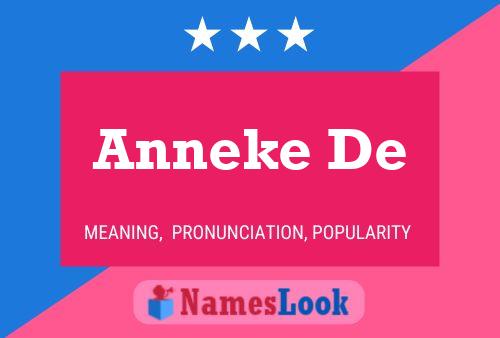 Anneke De Naam Poster