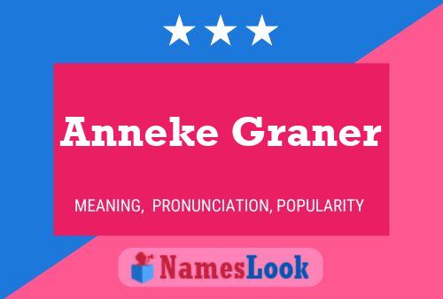 Anneke Graner Naam Poster