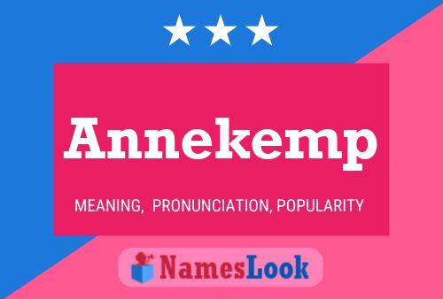 Annekemp Naam Poster