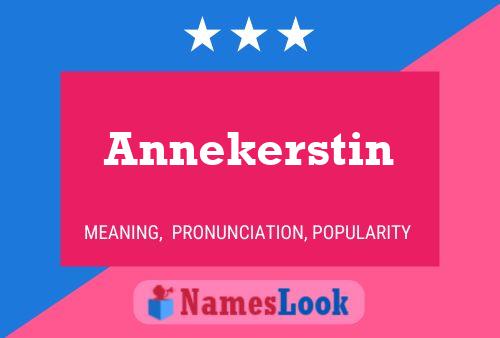 Annekerstin Naam Poster