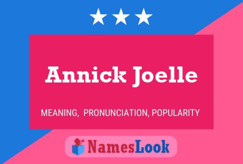 Annick Joelle Naam Poster