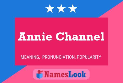 Annie Channel Naam Poster