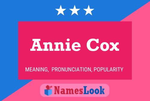 Annie Cox Naam Poster