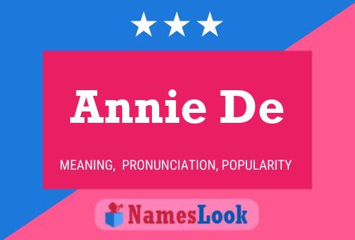 Annie De Naam Poster