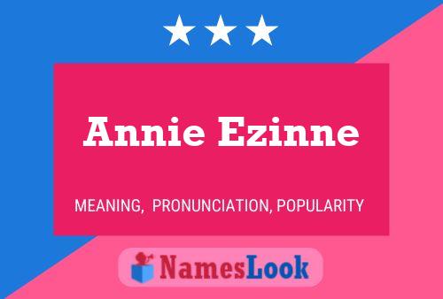 Annie Ezinne Naam Poster