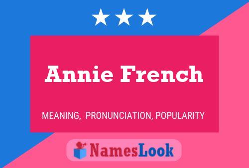 Annie French Naam Poster